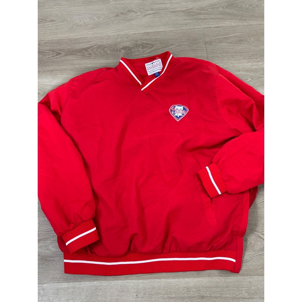 G-III Sports Carl Banks Philadelphia Phillies MLB Windbreaker Red Mens XL